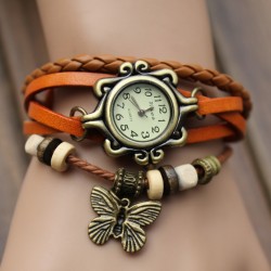 Reloj pulsera vintage de cuero