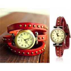 Reloj pulsera vintage de cuero